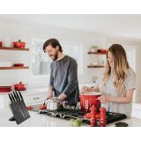 SET NOŽEV PLATINET 5 NOŽEV, MAGNETNO STOJALO