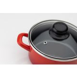 GARNITURA / SET POSODE METALAC 3/1 STANDARD EMAJL RDEČA