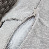 GARNITURA UMETNI RATAN NATERIAL DRIOS KOTNA ALU BREZ MIZE, TEMNO SIVA