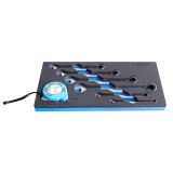 GARNITURA VILIČASTO OBROČNIH KLJUČEV Z RAGLJO IN METROM UNIOR V VLOŽKU 8 - 19 MM/7'DELNA ART. 964/27ASOS (625732)