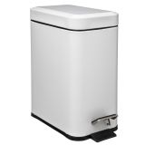 KOPALNIŠKI KOŠ ZA SMETI GEPARD BELI KOŠ ZA SMETI 5L PRAVOKOTEN S PEDALOM KOV.