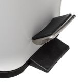 KOPALNIŠKI KOŠ ZA SMETI GEPARD BELI KOŠ ZA SMETI 5L PRAVOKOTEN S PEDALOM KOV.