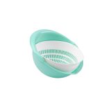 PRIPOMOČEK ZA ODCEJANJE UCSAN PLASTIK GIBLJIVO CEDILO S POSODO 1.8 L MINT