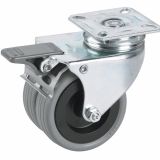 GIBLJIVO KOLO Z ZAVORO DÖRNER + HELMER 75X25 MM PLOŠČA 60X60MM DVOJNO