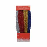 GIRLANDA EUROMARCHI Z ZVEZDICAMI 2 M ZL/SR/RD/MD/VIJ