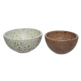 SKODELICA ZA KOSMIČE DECORIS GLINA, SVETLE BARVE V 5 CM, FI 11 CM