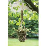 GLINENI ZUNANJI LONEC MICA STAN VISEČ SIV BASALT NA PODSTAVKU 15.5XV70CM