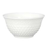 GLOBOKI KROŽNIK HOME DECO 12 CM RELIEFNA BELA ORGIN COLLECTION PORCELAN