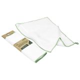 GOSPODINJSKA KRPA IZ BOMBAŽA PURO, BELE BARVE, 30X40 CM