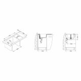 GRANITAL POMIVALNO KORITO ALVEUS FORMIC 30, G04M STEEL 760X500 MM