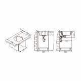 GRANITAL POMIVALNO KORITO ALVEUS NIAGARA 10, G55 BEIGE FI 510 MM