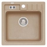 GRANITAL POMIVALNO KORITO ALVEUS NIAGARA 20, G55 BEIGE 465X465 MM
