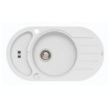 GRANITAL POMIVALNO KORITO ALVEUS NIAGARA 50, ARCTIC-G11 780X435 MM