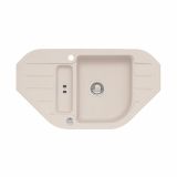 GRANITAL POMIVALNO KORITO ALVEUS NIAGARA 60, G11 ARCTIC 900X500 MM