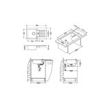 GRANITAL POMIVALNO KORITO ALVEUS NIAGARA 70, G55 BEIGE 780X435 MM