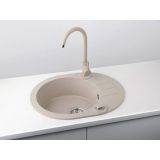 GRANITAL POMIVALNO KORITO ALVEUS ROLL 40, G22 TERRA 595X475 MM