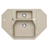 GRANITAL POMIVALNO KORITO ALVEUS SENSUAL 60, PEBBLE-G02M 900X610 MM