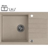 GRANITAL POMIVALNO KORITO QUADRON PETER 111 BEŽ