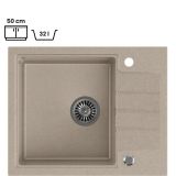 GRANITAL POMIVALNO KORITO QUADRON PETER 116 BEŽ