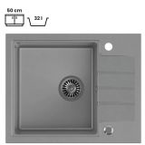 GRANITAL POMIVALNO KORITO QUADRON PETER 116 SIV