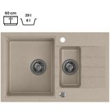 GRANITAL POMIVALNO KORITO QUADRON PETER 156 BEŽ