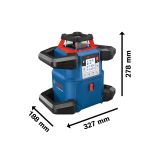 ROTACIJSKI LASER BOSCH GRL 600 CHV PROFESSIONAL Z LASERSKIM SPREJEMNIKOM LR 50 + RB 60 + WM 6