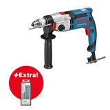 AKUMUL. UDARNI VRTALNIK BOSCH GSB 24-2 + KOMPLET MULTI CONSTRUCTION