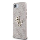 GUESS GUHCPSE44GMGPI SILIKONSKI OVITEK ZA IPHONE 16E - ROZA Z ZLATIM LOGOM