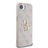 GUESS GUHCPSE44GMGPI SILIKONSKI OVITEK ZA IPHONE 16E - ROZA Z ZLATIM LOGOM