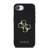 GUESS GUHCPSE4PGT4MBK OVITEK ZA IPHONE 16E - GRAINED - ČRN