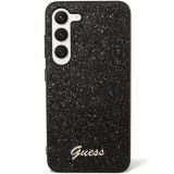 GUESS GUHCS24SHGGSHK OVITEK ZA SAMSUNG GALAXY S24 5G - ČRN Z BLEŠČICAMI