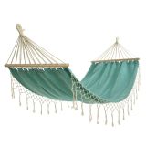 GUGALNA MREŽA DECORIS MREŽA VISEČA 100X200 CM Z RESICAMI, TURKIZ