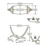 GUGALNA MREŽA LA SIESTA CHILLOUNGE SET GREEN BAY
