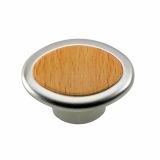 POHIŠTVENI ROČAJ HETTICH DIY GUMB FI 37X27 MM NIKLJAN/BUKEV