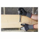 GUMENE ROKAVICE 381 ŠT. L/8 MIKROPORNI NITRIL BARVA SIVA