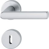 ALU KLJUKA ZA VRATA HOPPE HAMBURG Z ROZETO KLJUČ F1