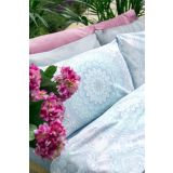 POSTELJNINA AMO LA CASA HELOISA 140X200/60X80 CM SVETLO MODRA