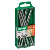 VIJAK ZA LESENE KONSTRUK. SPAX HI.FORCE WIROX 6X120 ZAV=8KOS