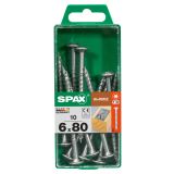 VIJAK ZA LESENE KONSTRUK. SPAX HI.FORCE WIROX 6X80 ZAV=10KOS