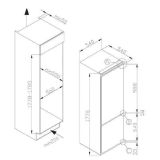 HLADILNIK IN ZAMRZOVALNIK AMICA BK316.3