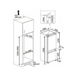 HLADILNIK IN ZAMRZOVALNIK BEKO BCNA306E4SN