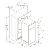 HLADILNIK IN ZAMRZOVALNIK CANDY CFBD 2450/2