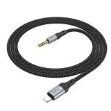 HOCO AUX KABEL UPA26 IZ LIGHTNING NA 3.5 MM (1M) ČRN