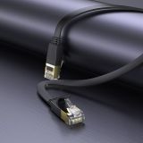 HOCO OMREŽNI INTERNET KABEL US07 PLOŠČAT 1GBPS 10 METROV ČRN