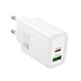 HOCO POLNILEC ADAPTER N61 GAN PD 20W USB-A, TYPE C ZA SAMSUNG, IPHONE - BEL