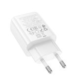 HOCO POLNILEC ADAPTER N61 GAN PD 20W USB-A, TYPE C ZA SAMSUNG, IPHONE - BEL