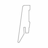 ZAKLJUČNA TALNA LETEV KRONOTEX HRAST HARBOUR TEMNI 19X58X2400 MM MDF