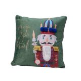 OKRASNI VZGLAVNIK DECORIS HRESTAČ, ZELENE BARVE 45X45 CM