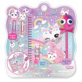 IGRAČE ZA DEKLICE HOT FOCUS DNEVNIK S PISALNIM SETOM MUCA