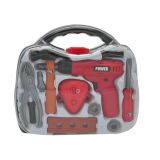 DELAVNICA IN ROČNO ORODJE TEGOLE ORODJE V KOVČKU Z BATERIJSKIM VRTALNIKOM